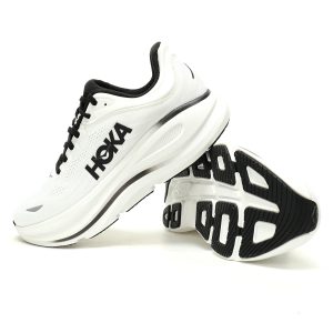 Hoka ONE ONE Bondi 9 Low “white black” Men's and women's running shoes