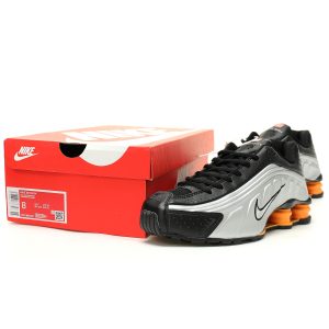 Buy online Nike Shox R4 Retro “silver black yellow” men's and women's sports shoes Buy online Nike Shox R4 Retro “silver black yellow” men's and women's sports shoes