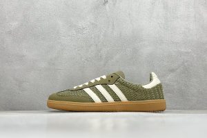 Adidas Originals Samba OG Crochet Pack “green white” Men's and women's shoes