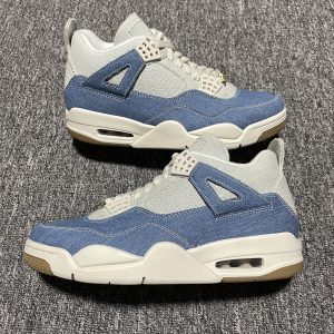 Nike Air Jordan 4 Retro SE Men's & Women's Basketball Shoes - Worn Blue Denim