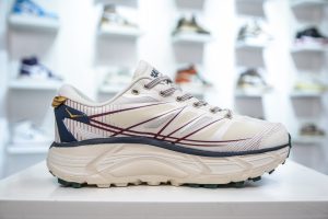 HOKA ONE ONE Mafate Speed 2 - Off-White, Burgundy, Blue | Men's & Women's Trail Running Shoes