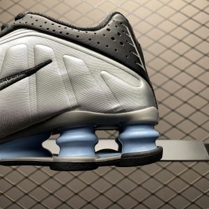 Buy online 2025 Nike Shox R4 Retro “silver black blue” men's and women's shoes