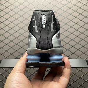Buy online 2025 Nike Shox R4 Retro “silver black blue” men's and women's shoes