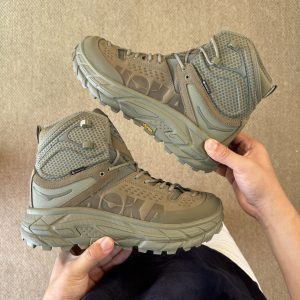 ​​HOKA ONE ONE Tor Ultra High Dark Green Hiking Boots for Men – Waterproof & Lightweight​​