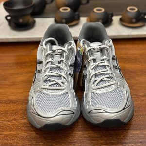 ASICS Gel Kayano 14 Silver/Black Men's & Women's Cushioned Running Shoes - Lightweight & Stable for Daily Training & Casual Wear