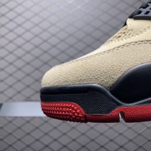 Nike Air Jordan 4 Beige Black Men's & Women's Mid-Cut Retro Basketball Shoes - Classic Style & Premium Comfort for Streetwear & Courts