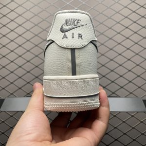 Nike Air Force 1’07 Low Leather White Grey Men's & Women's Classic Low-Top Sneakers - Casual & Stylish for Daily Wear