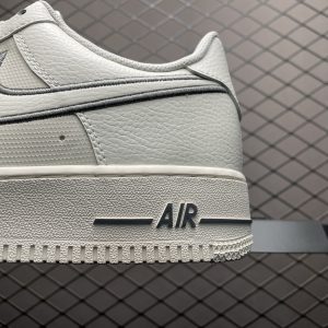 Nike Air Force 1’07 Low Leather White Grey Men's & Women's Classic Low-Top Sneakers - Casual & Stylish for Daily Wear