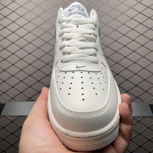 Nike Air Force 1’07 Low Leather White Grey Men's & Women's Classic Low-Top Sneakers - Casual & Stylish for Daily Wear